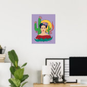 Frida Kahlo woestijn Graphic Poster (Thuiskantoor)