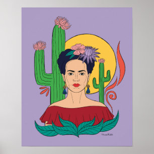 Frida Kahlo woestijn Graphic Poster