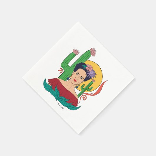 Frida Kahlo woestijn Graphic Servet (Hoek)