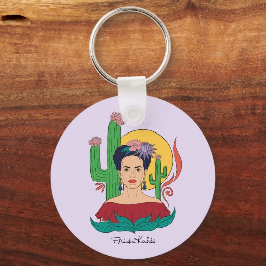 Frida Kahlo woestijn Graphic Sleutelhanger (Achterkant)