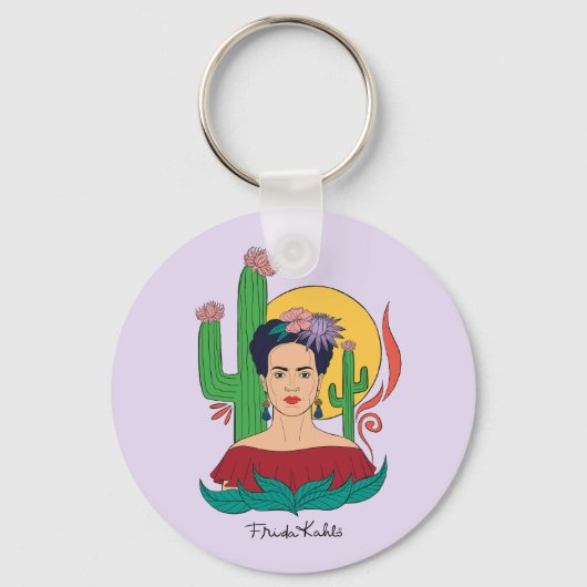 Frida Kahlo woestijn Graphic Sleutelhanger (Achterkant)