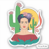 Frida Kahlo woestijn Graphic Sticker (Voorkant)