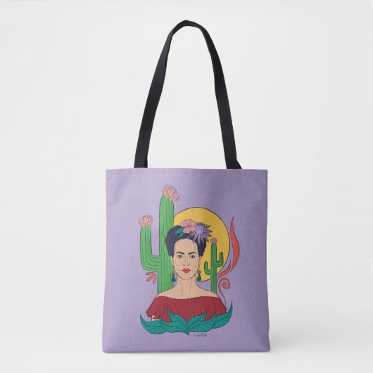 Frida Kahlo woestijn Graphic Tote Bag (Voorkant)