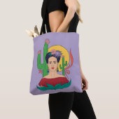 Frida Kahlo woestijn Graphic Tote Bag (Dichtbij)