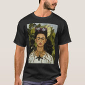 Frida Kahlo&x27; zelfportret met aap en ca T-shirt (Voorkant)