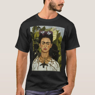 Frida Kahlo&x27; zelfportret met aap en ca T-shirt