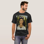 Frida Kahlo&x27; zelfportret met aap en ca T-shirt (Voorkant volledig)