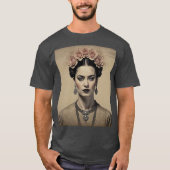 Frida Kahlo's charme:  dubbele belichting T-shirt (Voorkant)