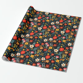 Frida Khalo Floral Cadeaupapier