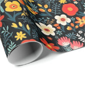 Frida Khalo Floral Cadeaupapier (Rol Hoek)