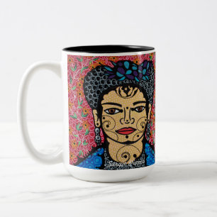 Frida Khalo Tweekleurige Koffiemok