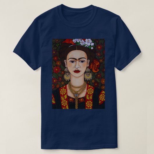 Frida met vlinders t-shirt (Design voorkant)