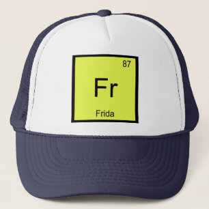 Frida Naam Chemie Element Periodiek Systeem Trucker Pet