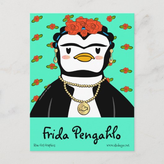 Frida Pengahlo Briefkaart (Voorkant)