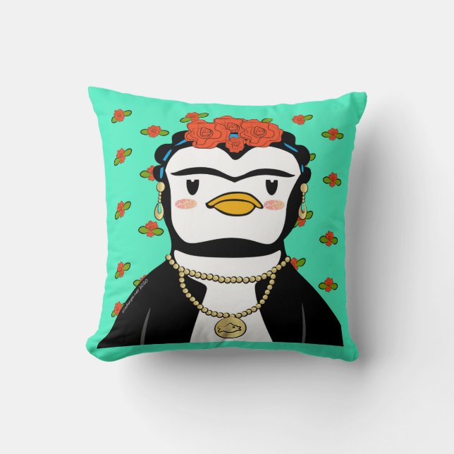Frida Pengahlo Kussen (Voorkant)
