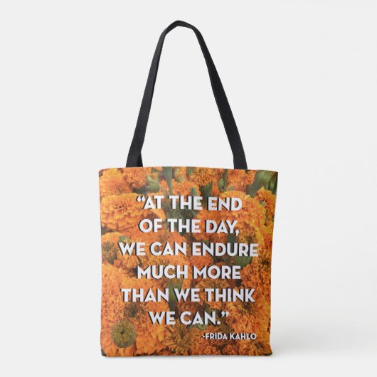 Frida Quote Canvas tas (Achterkant)