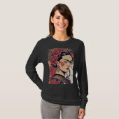 Frida Reloaded – InkPunk Rebel Art T-shirt (Voorkant volledig)