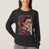 Frida Reloaded – InkPunk Rebel Art T-shirt (Voorkant)