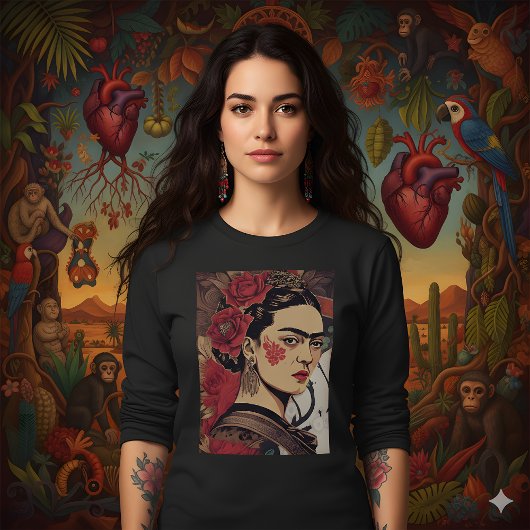 Frida Reloaded – InkPunk Rebel Art T-shirt