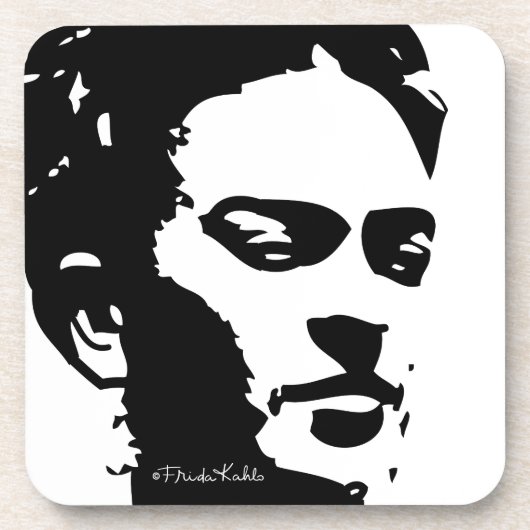Frida Shadow Portrait Bier Onderzetter (Voorkant)