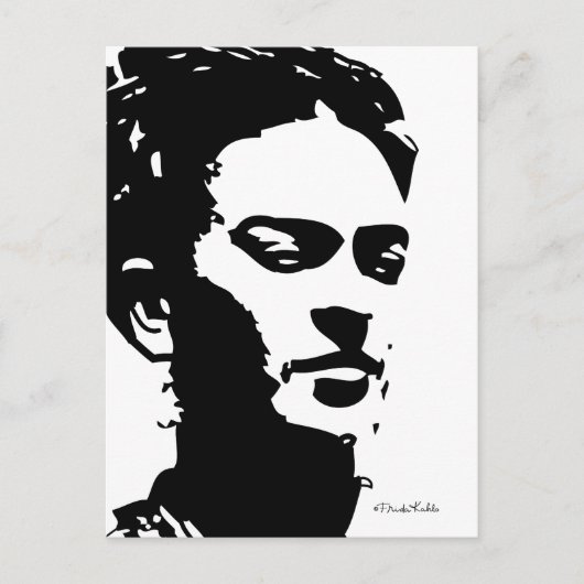 Frida Shadow Portrait Briefkaart (Voorkant)