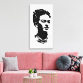 Frida Shadow Portrait Canvas Afdruk (Insitu (Woonkamer))