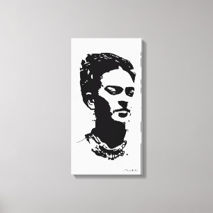 Frida Shadow Portrait Canvas Afdruk