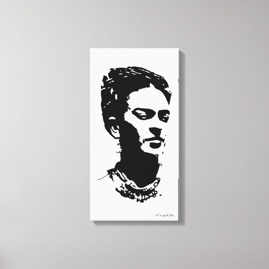 Frida Shadow Portrait Canvas Afdruk (Voorkant)