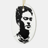 Frida Shadow Portrait Keramisch Ornament (Links)