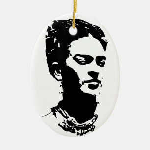 Frida Shadow Portrait Keramisch Ornament