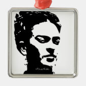 Frida Shadow Portrait Metalen Ornament (Voorkant)