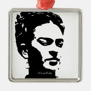 Frida Shadow Portrait Metalen Ornament