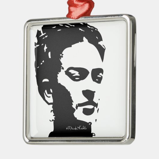 Frida Shadow Portrait Metalen Ornament (Links)