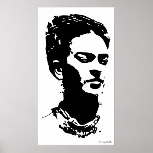 Frida Shadow Portrait Poster