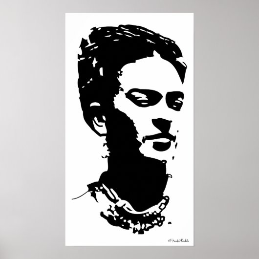Frida Shadow Portrait Poster (Voorkant)