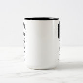 Frida Shadow Portrait Tweekleurige Koffiemok (Center)