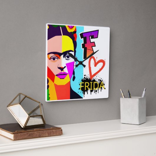 FRIDA Wall Décor Vierkante Klok (Kantoor)