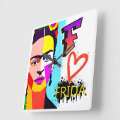 FRIDA Wall Décor Vierkante Klok (Hoek)