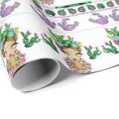 Frida x Cacti Matte Wrapping Paper, 30 x 6 inch Cadeaupapier (Rol Hoek)