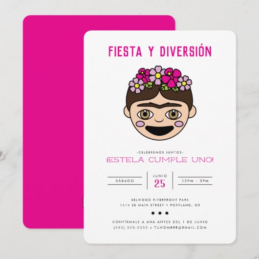 FridaMoji Fiesta y Diversión Kaart (Voorkant / Achterkant)