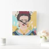 Frida's Garden Collectie Vierkante Klok (Huis)