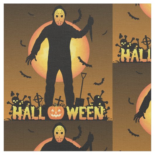 friday 13th zombie fabric stof (Close Up)