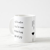 Friday Custom Motivational Quote Koffiemok (Voorkant links)