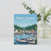 Friday Harbor, San Juan Island VS Briefkaart (Staand voorkant)