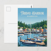 Friday Harbor, San Juan Island VS Briefkaart (Voorkant / Achterkant)