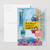 Friday Harbor Washington Coffee Business Signs Briefkaart (Voorkant / Achterkant)