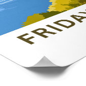 Friday Harbor Washington Reisprint Poster (Hoek)