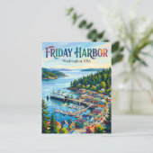 Friday Harbor, Washington VS Briefkaart (Staand voorkant)