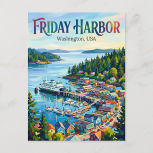 Friday Harbor, Washington VS Briefkaart