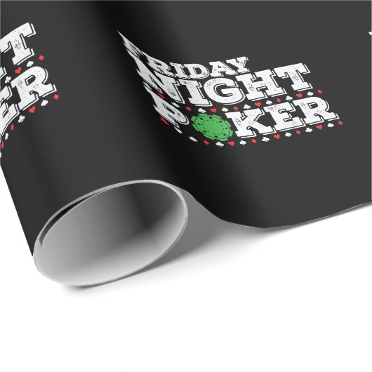 Friday Night Poker Chips Cadeaupapier (Rol Hoek)